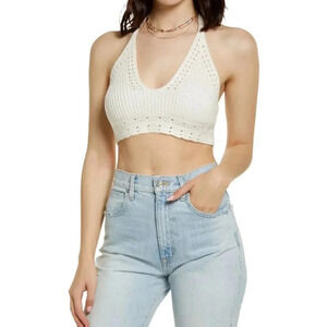 BP Crochet Shaker Stitch Cropped Tank Top 3X NWT